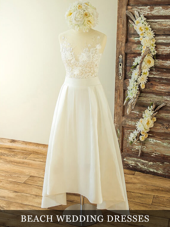 Simple Beach Wedding Dresses Collection