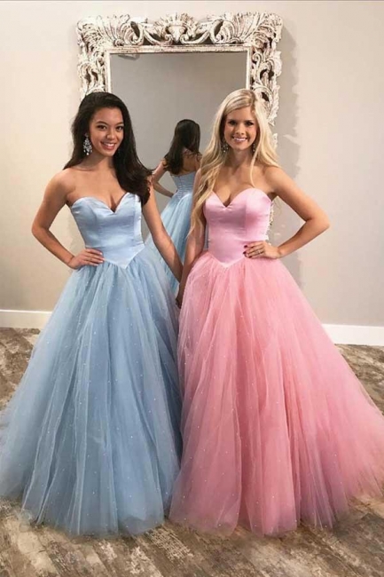 Chic Sweetheart Sheer Prom Dresses Sleeveless Sexy Evening Dresses with Beads