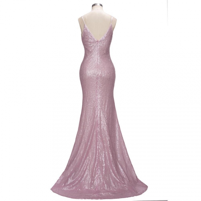 Stunning Sequins Mermaid Prom Dresses | Shiny Spaghettis Straps Evening ...