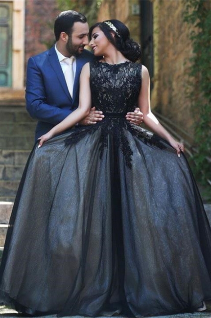 New Arrival Black Lace Prom Dresses Long Custom Made Evening Gowns