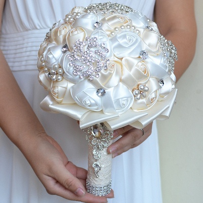 Stunning Beading Wedding Bouquet in Multiple Colors_9