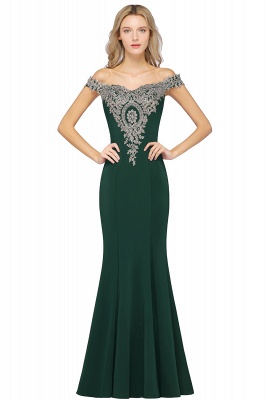 Classy Sweetheart Off-the-shoulder Backless Appliques Floor-length Mermaid Prom Dress_7