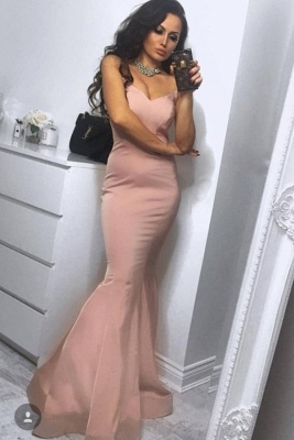 Floor Length Sweetheart Strapless Fit and Flare Prom Dresses | Long Cheap Simple Evening Dresses_1