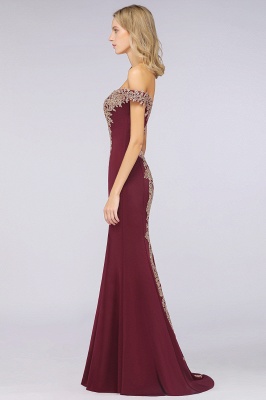 Classy Sweetheart Off-the-shoulder Backless Appliques Floor-length Mermaid Prom Dress_34
