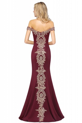 Classy Sweetheart Off-the-shoulder Backless Appliques Floor-length Mermaid Prom Dress_41