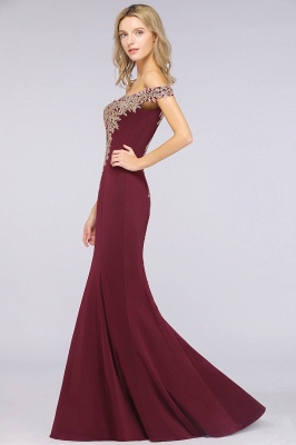 Classy Sweetheart Off-the-shoulder Backless Appliques Floor-length Mermaid Prom Dress_39