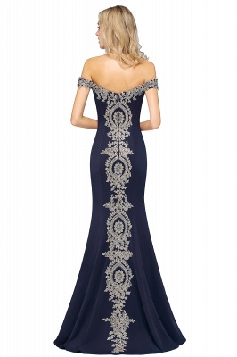 Classy Sweetheart Off-the-shoulder Backless Appliques Floor-length Mermaid Prom Dress_21