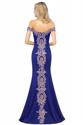 Classy Sweetheart Off-the-shoulder Backless Appliques Floor-length Mermaid Prom Dress_13