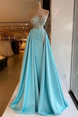 Elegant A-line Floor-length Backless Appliques Sequins Ruffles Prom Dress_1