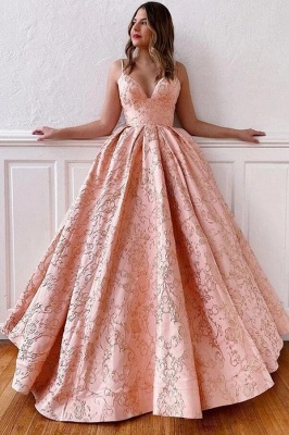 Vintage A-line Sweetheart Spaghetti Straps Appliques Lace Floor-length Prom Dress_1