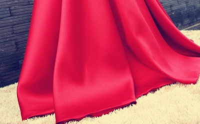 Red Long Prom Dresses Off the Shoulder Lace-up Back with Bow Elegant Evening Gowns_5