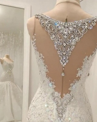 Crystal Mermaid Wedding Dresses | Straps Gorgeous Bridal Gowns 2020_2